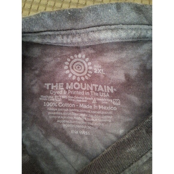 The Mountain Space Kittens Astronaut Cats Black Gray Tie-Dye Shirt 2XL Y2K - Picture 5 of 5